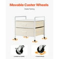 thumbnail image 4 of KFFKFF Mini Fridge Stand with Storage Mini Fridge Organizer18.1" Mini Refrigerator Cabinet Heavy Duty Mini Fridge Table with Rolling Cabinet and 2 Drawers 22*21*22inch Grey, 4 of 10