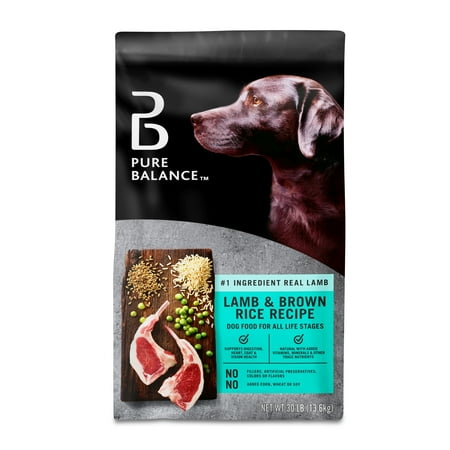 Pure Balance Lamb & Brown Rice Recipe Dry Dog Food 30 lbs