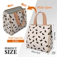 thumbnail image 3 of Dachshund Dog Insulated Lunch Bag for Women & Adults,Large Portable Soft Cooler Lunch Bag,Thermal Food Storage Tote with Pearl Cotton,8.66L,8.75x5.75x9.5 Inch, 3 of 6