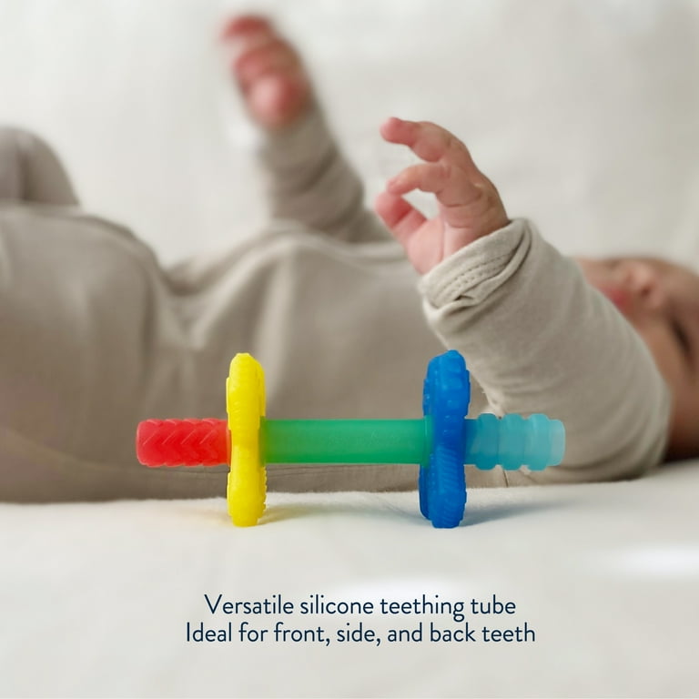 Itzy Ritzy Sensory Teething Tube, Soft Silicone, Reach Molars