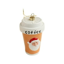 chaungfeng Christmas Tree Ornaments, Colorful Beverage Coffee Bottle Plastic Pendant Holiday Decorations, for Winter Party Shopping Mall Window Scene Layout Wreath Gift