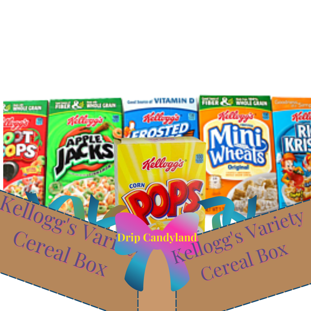 6 Pack Kellogg's Variety Cereal Box A Breakfast Delight