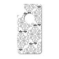 thumbnail image 3 of DistinctInk Custom SKIN / DECAL compatible with OtterBox Commuter for iPhone X / XS (5.8" Screen) - Black White Floral Pattern, 3 of 5