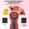thumbnail image 5 of LINKChef Immersion Blender, 1000W 20-Speed 5-in-1 Immersion Hand Blender with Turbo Mode, Scratch-Resistant Stick Blender for Baby Food Processor & Chopper(Red), 5 of 11