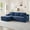 Blue, variant on Muumblus L-Shaped Modular Sectional Sofa with Chaise, Boneless Deep Seat Cloud Couch, No Assembly Corduroy Sleeper Sofa for Living Room, Dark Gray(Left Facing Chaise)