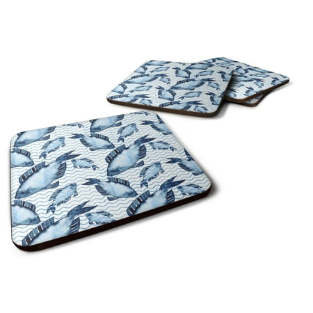 

Beach Watercolor Fishes Foam Coaster Set of 4