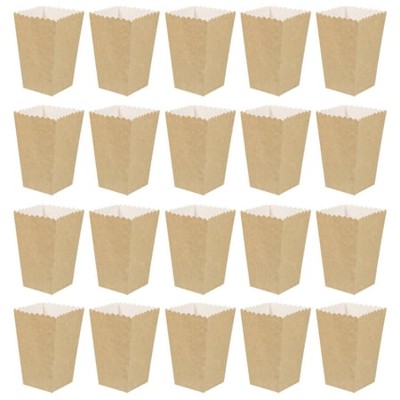 

50pcs Solid Paper Popcorn Box Wedding Candy Food Bag Favors Birthday Party Decoration Supplies Size 1