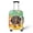 Dog Pattern Design, variant on HELLHERO Clover Hearts Pattern Soft Luggage Cover Polyester Durable Travel Baggage Cover Breathable Suitcase Protective Cover for Family