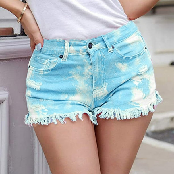 Shorts for Women Fashion Solid Color Elastic Waist Bandage Pocket Short  Pants Ladies Casual Summer Lounge Shorts