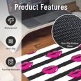 thumbnail image 2 of XMXT Non-Slip Gaming Mouse Pad, Striped Lipstick Pattern Mousepad Computer Keyboard Mats Desk Pads Office Decor Accessories, 15.8"x29.5", 2 of 8