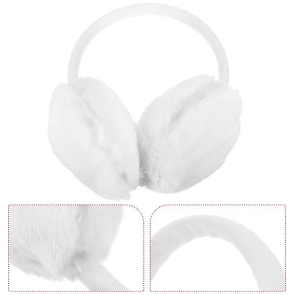 Luxshiny Adult Ear Muffs 1Pcs Soft Ear Protector White Fashionable for Women