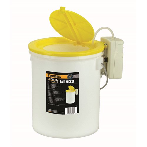 Frabill 2 gal Bait Bucket with Aeration Foam Lined