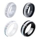 thumbnail image 4 of Sonducket Cerámica Anillo De Cerámica De Mujer De Moda Anillos De Boda Y Ocasiones Especiales Para Boda Ropa, zapatos y accesorios Miscelánea AB negro Tamaño 10, 4 of 6