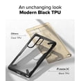 thumbnail image 4 of Funda Ringke Fusion-X [recortes precisos para lentes de cámara] compatible con Samsung Galaxy S25 Ultra, carcasa protectora aumentada, transparente y dura, resistente a los golpes, negra, 4 of 9
