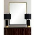 thumbnail image 6 of Ren Wil Mt2325 Leslie 50" X 40" Urban Modern Black And Brass Large Wall Mirror, 6 of 6