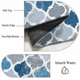thumbnail image 5 of Blue Grey Area Rugs 3x5 ft Geometric Morocco Quatrefoil Lattice Washable Rug Non Slip Indoor Carpet Absorbent Floor Mat for Living Room Bedroom Dining Room, 5 of 9
