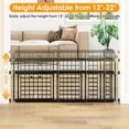 thumbnail image 2 of Adjustable Dog Gate - 13-22 Inch Height, 18-43 Inch Width Extension - No Drill Pet Gate for Doorways, Stairs, Puppies - Heavy Duty Metal Safety Gate, 2 of 13