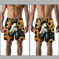thumbnail image 3 of luoweisi Men's Beach Shorts Quick Dry Swim Trunks with Mesh Lining Sunflower Unicorn S, 3 of 5