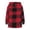 Red, variant on FDGIU Women's Plaid Flannel Sherpa Lined Hooded Shacket - Warm Jacket for Casual Outdoor Activities