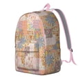 thumbnail image 2 of Pioneer Flower Backpack for School,Cute School Bag,Schoolbag with Adjustable Shoulder Straps & Padded Back,15.7"x11.8"x5.5", 2 of 5