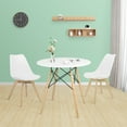 thumbnail image 6 of Modern Round Dining Table, Thickness MDF Top Dining Table, Small Dining Table for Kitchen Living Room, 6 of 6