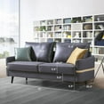 thumbnail image 1 of Clearance! 72 inch Sofa Couch Mid-Century Tufted Love Seat for Living Room, Bedroom, Office, Apartment, Dorm, Studio 2 Pillows Included, 1 of 9