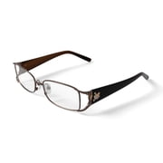 Luxe Womens WLO317 Rectangular Rectangular Prescription Eyeglasses with Case, Brown