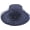 Navy, variant on Womens Polka Dot Organza Church Hats Wide Brim Sun Caps with Flower Wedding Tea Party Kentucky Fascinator Derby Hats