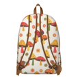 thumbnail image 3 of Backpack with Vintage Mushroom Graphics, Water-Resistant Fabric and Large Capacity, 3 of 5