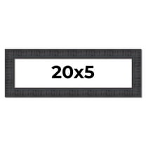 20x5 IN Frame Brown Rustic Solid Wood Picture Frame 1.5 Inches Wide | Interior Frame Depth 0.5