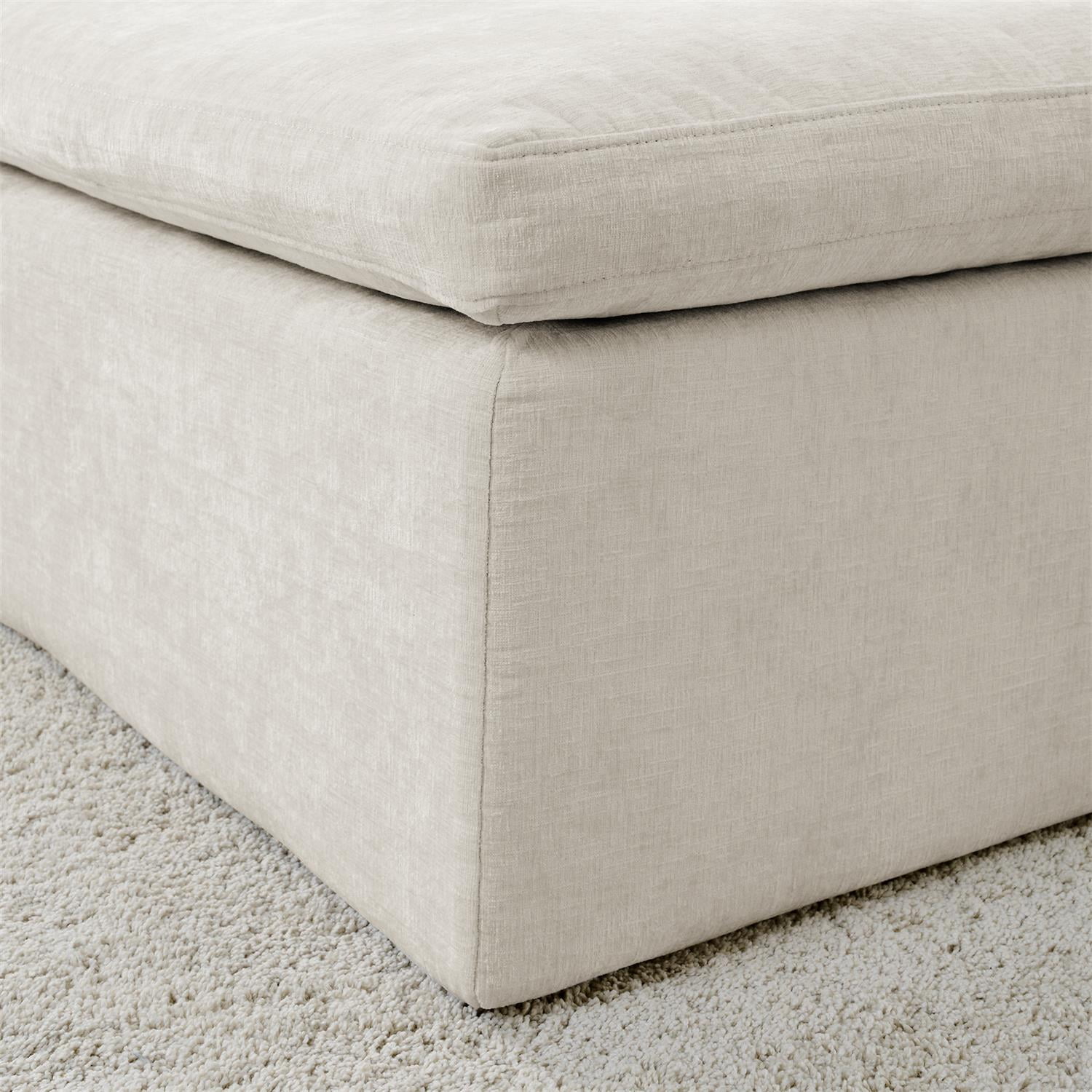 Demi Bonn 143" Cloud Sectional Couch, U-Shaped Modern Modular Sofa Complete with Cozy Chaise and Deep Seat, No Assembly Required, Beige