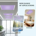 thumbnail image 3 of Purple Fluorescent Light Covers for Ceiling Lights 4x2 feet, 4 Pack Magnetic Light Filters for Classroom, Modern Pure Lavender Purple Fluorescent Light Shade Panel for Office School Drop Home, 3 of 9
