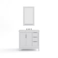 thumbnail image 2 of Water Creation Elizabeth 36" Wood Single Bathroom Vanity in Pure White/Chrome, 2 of 8