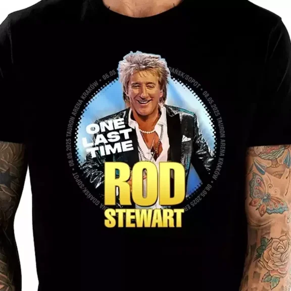 One Last Time Rod Stewart 2025 tour T Shirt Full Size S-5XL