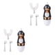 thumbnail image 1 of Guardurnaity Cepillos de eléctricos inteligentes en forma de U para niños, cepillos de de silicona resistentes al calor, herramientas de limpieza Negro 14.5x5 cm, 2-6 años 2Conjunto, 1 of 6