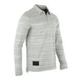 thumbnail image 3 of ZIMEGO Mens Long Sleeve Vintage Color Contrast Placket Pocket Polo Shirts, 3 of 4