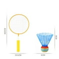 thumbnail image 5 of MLINS Assorted Color Badminton Racket Set for Kids with Balls Durable Lightweight Plastic Sports Use 4 Pcs, 5 of 8