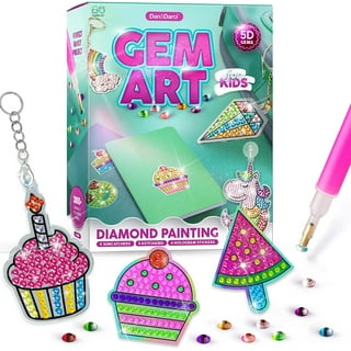 Labeol Arts and Crafts for Kids - Creat Your Own GEM Keychains-5D