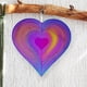 thumbnail image 1 of Hilandero de viento con forma de corazón colgante de acero inoxidable decoración de Metal para exteriores para jardín, 1 of 5