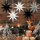 thumbnail image 5 of 9-Pointed 12 Inch Paper Star Lanterns Christmas Decorations 5PCS, Kizozo Hanging Paper Stars Christmas Ornaments for Indoor/Outdoor Windows, Christmas, 5 of 5