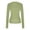 #Green, variant on Women's Crew Neck Solid Long Sleeve T Shirt, Slim Fit Basic Casual Layering Top,L