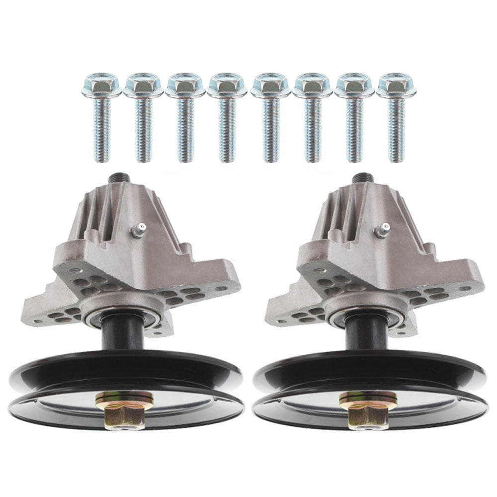 LABLT 2-Pack 918-06991 Spindle Assembly W/Pulley Bolt for Troy Bilt MTD 42In Deck Lawn Mower Replaces 918-06991 618-06991