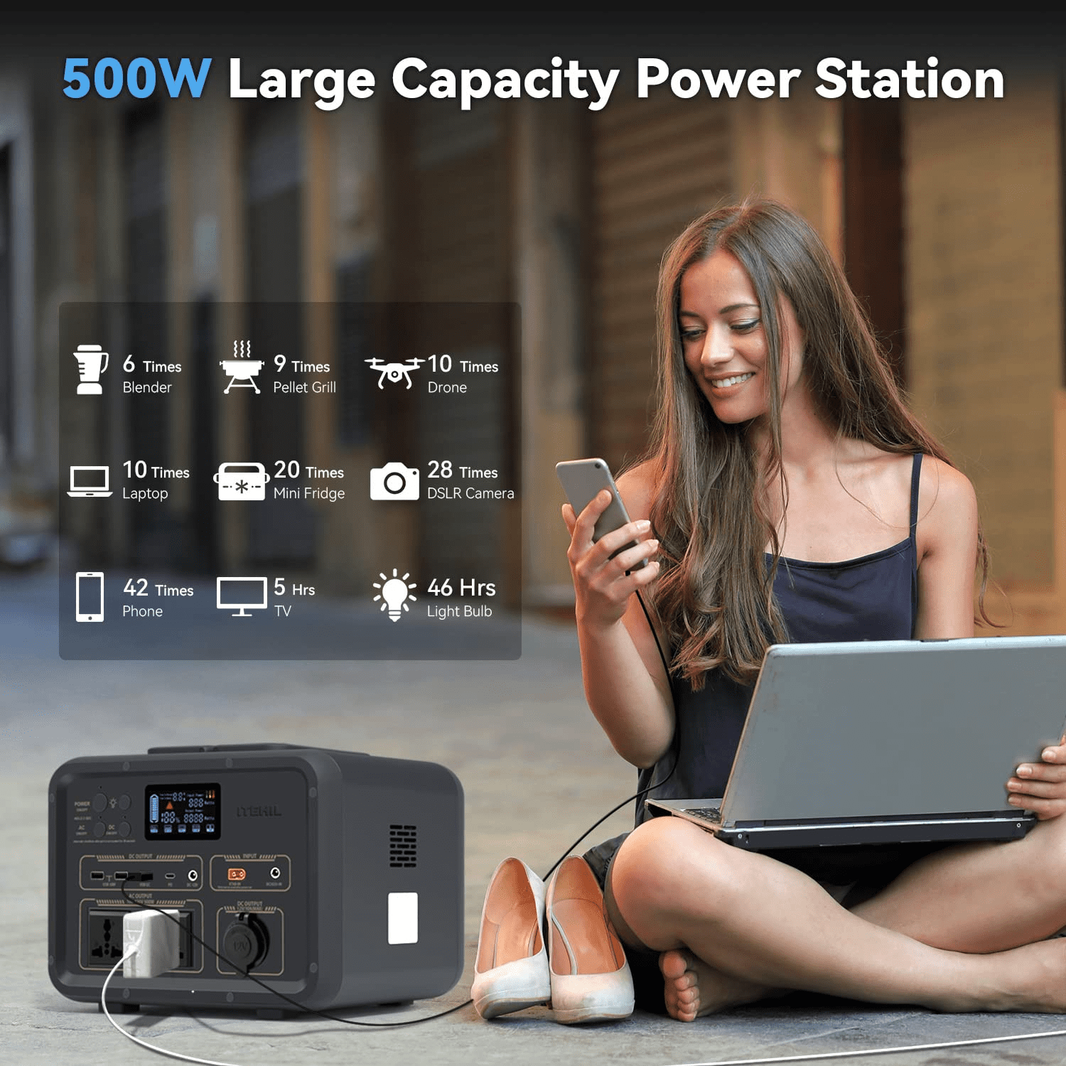ITEHIL 500W Power Station
