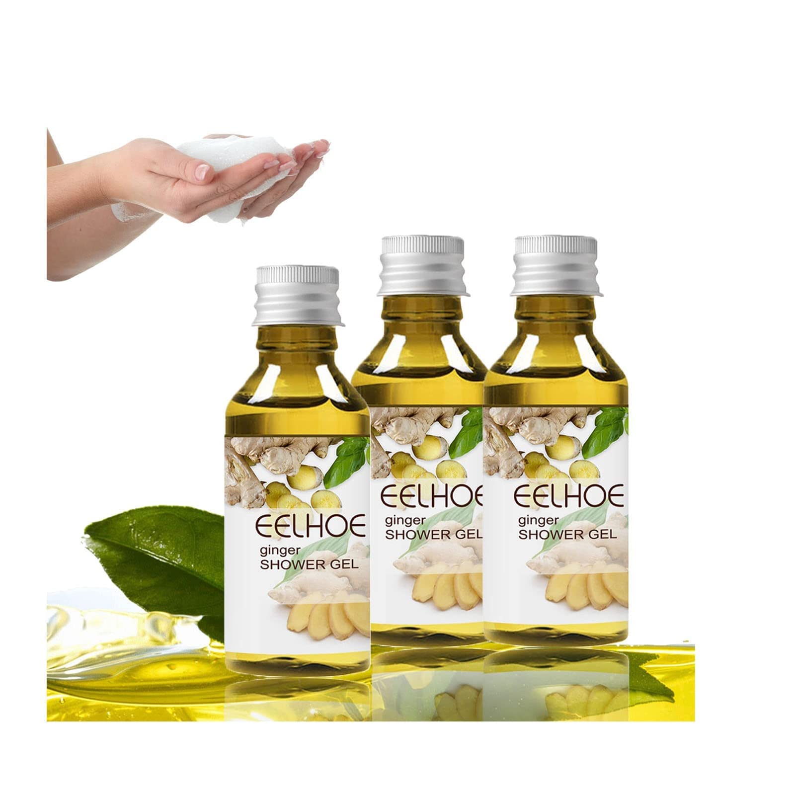 Lymphatic Drainage Herbal Shower Gel, Lymphatic Detox Ginger Shower Gel