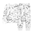 thumbnail image 4 of Yuncity Girls Pajamas Halloween Diy Winter Crew Neck Long Sleeve Sleepwear Casual Pjs Cozy Comfortable Loungewear Nightwear Size 2-3 Years White, 4 of 8