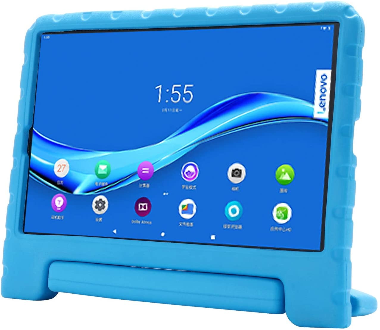 Golden Sheeps Kid Friendly Case Compatible for Lenovo Tab M8 FHD (2nd Gen)TB-8705F Tablet ,Lenovo Tab M8 HD LTE 2021,Tab M8 FHD Shockproof Ultra Light Weight Convertible Handle Stand Cover (blue)