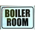 thumbnail image 5 of BOILER ROOM SIGN (7X10,WHITE BRUSH SILVER BACKGROUND,ALUMINUM) -ref16822, 5 of 5
