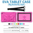 thumbnail image 2 of Dteck for Amazon Fire Max 11 Tablet Case (13th Generation, 2023 Release),Lightweight Shockproof Case with Butterfly Wing Stand Shoulder Strap,Rose, 2 of 7