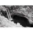 thumbnail image 2 of Eggers, Terry 18x13 White Modern Wood Framed Museum Art Print Titled - USA-Hawaii-Kauai-Infrared Island of Wailua Falls Kauai-HI,, 2 of 4