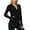 Black, variant on Women's Quick Dry Sun Protection Hoodie Jacket Trendy Curved Hem Slim Fit Skin Shell Outdoor Full Zip Sun Shirt